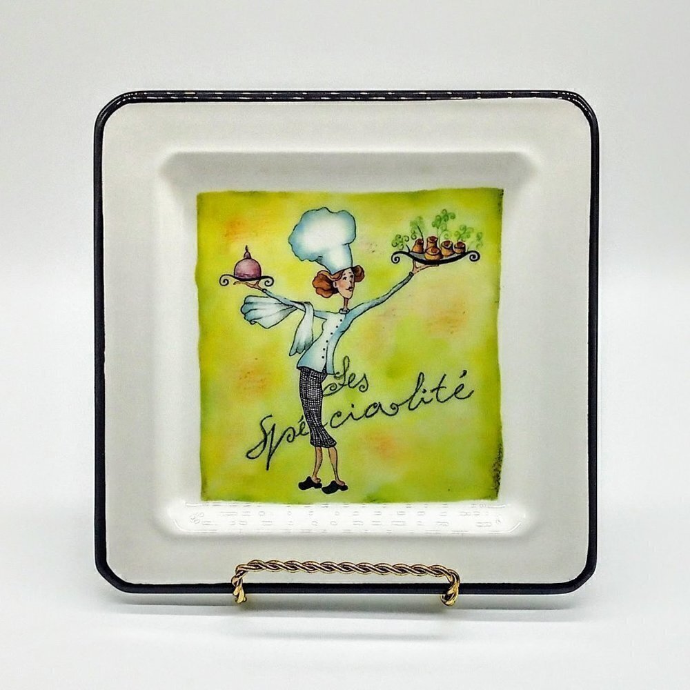 Designed by Brunelli Italian Square Salad Plate